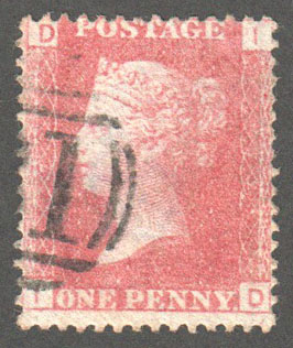 Great Britain Scott 33 Used Plate 72 - ID (1) - Click Image to Close